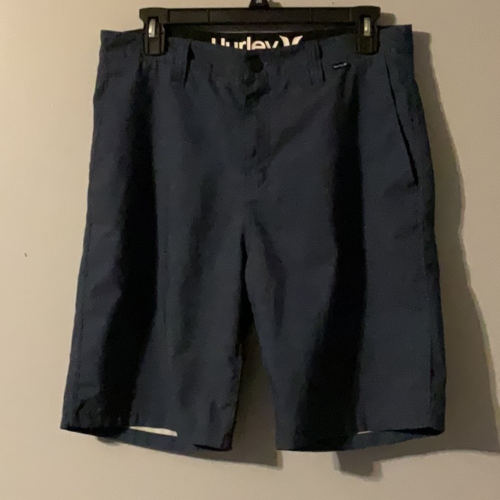 Hurley Men's Navy Flat Front Shorts